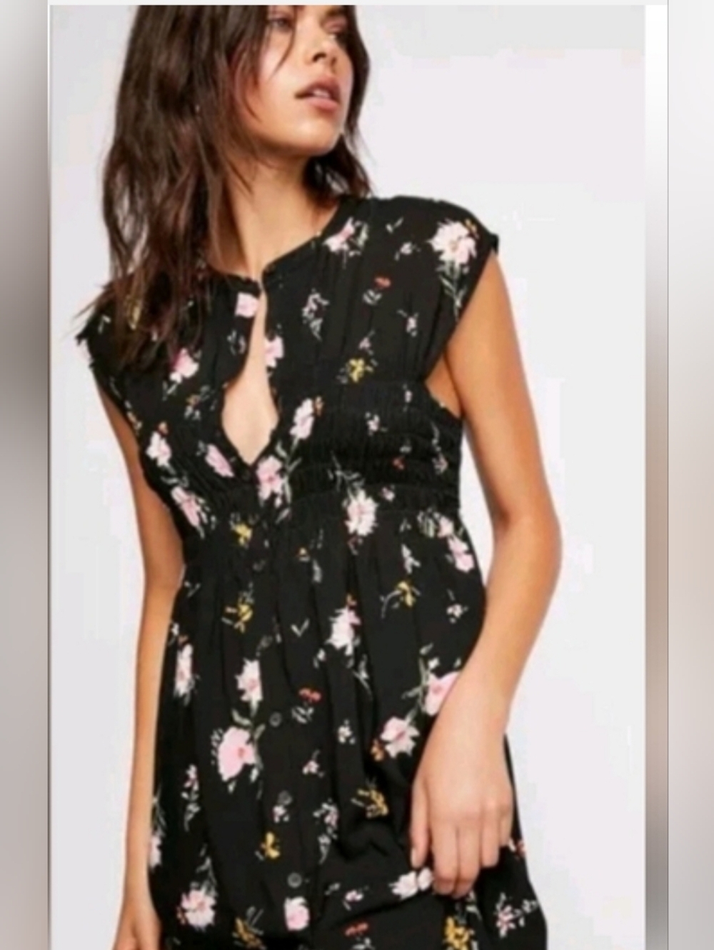 Free People Lined Smocked Dress - Picture 9 of 11